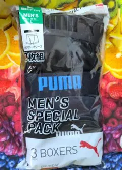 PUMA メンズ ボクサーブリーフ 3枚組 Lサイズ 前開き