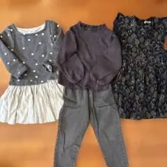 キッズ100 冬服まとめ売り　プチバトー他のサムネイル