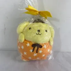 サンリオ ポムポムプリン かぼちゃパンツ マスコットホルダー ぬいぐるみ タグ付