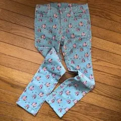 GU 花柄　コーデュロイパンツ　120