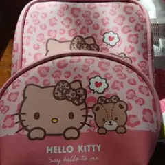 サンリオ　キティ　日焼けキティ　スクエアポーチ　しまむら　ピンク