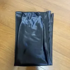 BAYFLOW サテンナロースカート　ブラック