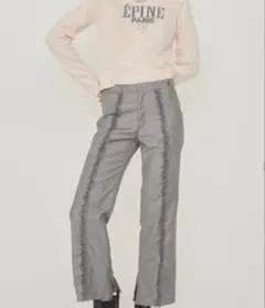 ÉPINE e tulle frill slacks pants