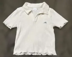 MOUSSY リブニット 半袖 ホワイト　フリーサイズ