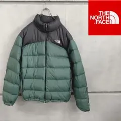 ノースフェイス　ダウン　ヌプシ　グリーン　メンズXL