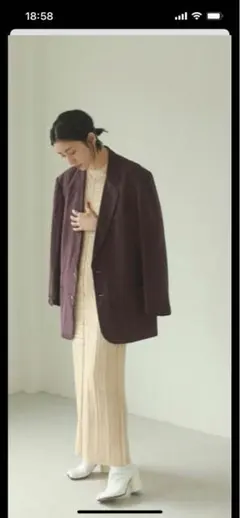 TODAYFUL サテンオーバージャケット