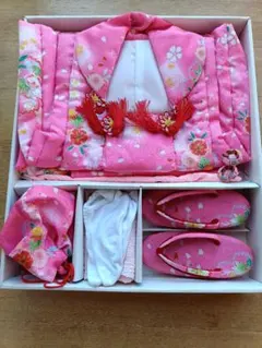 七五三 着物セット ピンク 花柄 3歳