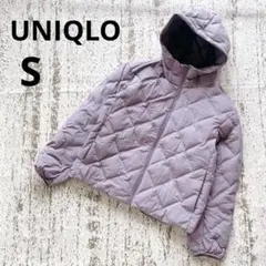 ユニクロ パフテックパーカ S ライトパープル 中綿 フード付 撥水