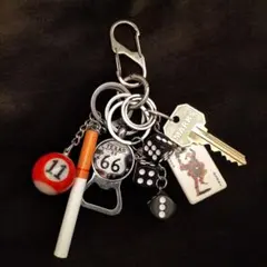 【即日発送】キーホルダー7点セット ヴィンテージ カラビナ 古着 ストリート ⑫