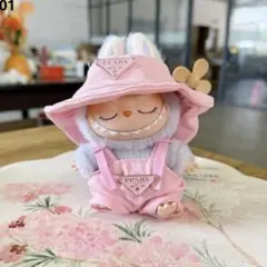 【新品・未使用】ラブブ着せ替え ピンクの帽子とショートパンツセット