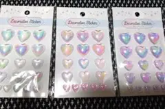 ハート　シール　ダイソー　新品　未使用　デコレーション　シール　人気