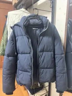 ZARAネイビー ダウンジャケット フード付き