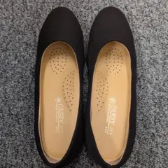 【美品】Pansy ブラック フラットシューズ 23.5cm EEE