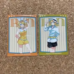 初音ミク アニメイト 購入特典 ステッカー 鏡音リン・レンセット