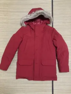 UNIQLO ノンキルトダウンジャケット赤　メンズMサイズ