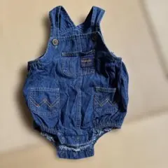 Wrangler デニム ロンパース 70cm カバーオール　オーバーオールのサムネイル
