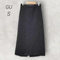 ジーユー GU カットソースリットナローミディスカート【S】ブラック タイトのサムネイル