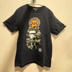 A BATHING APE Tシャツ ロゴ ブラック Sのサムネイル