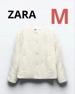 ZARA エンブロイダリーパフジャケット