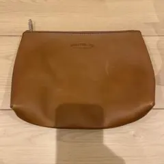 ワンダーバゲージ　レザーポーチ　ブラウン　小物入れケース　メンズ　レデュース