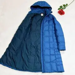 未使用級美品✨　パタゴニア　ダウンコート　ブルー　ロング　キルティング　S相当