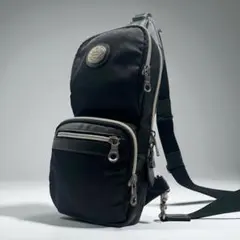 オロビアンコ ボディバッグ ワンショルダー ブラック レザーコンビ LIMONT