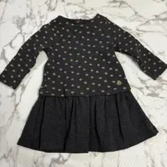 値下げPETIT BATEAU ドット柄ワンピース 12m プチバトー