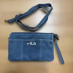 FILA デニムショルダーバッグ☆。.:＊・゜
