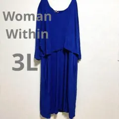Woman Within ロングワンピース シンプル　オーバーサイズ【XXL 】