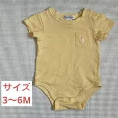 ラルフ・ローレン 半袖ロンパース イエロー