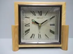 ジャンク品 SEIKO 木製置時計 TP384B ローマ数字 昭和レトロのサムネイル