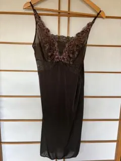 新品 キャミソール ブラウン レース装飾のサムネイル