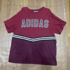 アディダスオリジナルス　バーガンディ Tシャツ