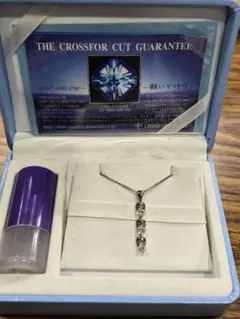 CROSSFOR 3連ペンダント ネックレス　キュービックジルコニア
