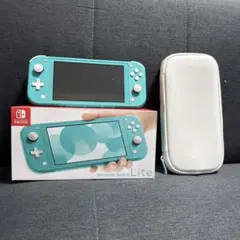 Nintendo Switch Lite ターコイズ　ケース付けます！