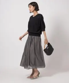 SALE ❁⃘*.゜ユナイテッドアローズ シアーギャザースカート 美品