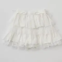 OLIVE des OLIVE エアリーラッフルティアードミニスカートのサムネイル