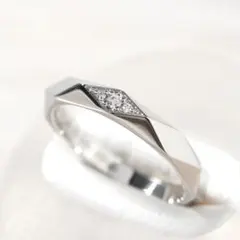 ★BOUCHERON★ ファセット ダイヤ リング Pt950 定価46万
