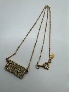 GIVENCHY ヴィンテージゴールドネックレス　Gロゴマーク　ジバンシー