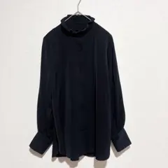 【美品】 しまむら mysa closet スタンドフリルブラウス Mサイズ