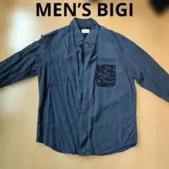 MEN‘S BIGI TOKYO 半袖ジャケット 紺　ネイビー　L