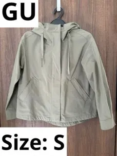 【美品】GU AラインマウンテンパーカSサイズolive
