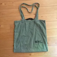 MHL. オリーブグリーン トートバッグのサムネイル