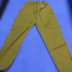 WEGOカーキ ストレートチノパン ウエストゴム