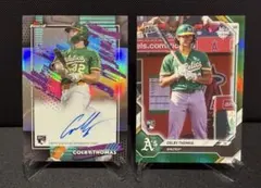 topps finest Colby Thomas 2枚セット RC auto