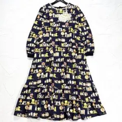 美品✨ユキエモン　バンビーナ　スウェット　ワンピース　大きいサイズ　3L　日本製のサムネイル