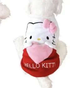 キティ　ハート　犬服　トレーナー　スウェット　2号　Mサイズ　ペットウェア