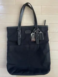 COACH コーチ トートバッグ 黒 キャンバス