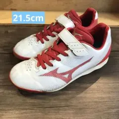 美品 Mizuno 野球 スパイク ホワイト/レッド 21.5cmのサムネイル
