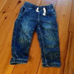 GAP 恐竜柄デニムパンツ 90cm